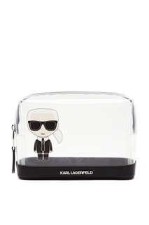 Прозрачная косметичка K/Ikonik Karl Lagerfeld