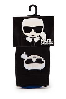 Черные носки Karl Pixel