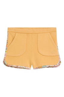Желтые шорты с яркой отделкой Bonpoint