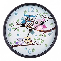 Настенные часы (25 см) Совята 220-320