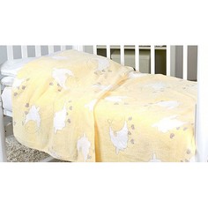 Плед (75х100 см) Барашки на желтом Baby Nice