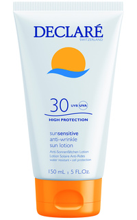 Domix, Солнцезащитный лосьон SPF 30 с омолаживающим действием Anti-Wrinkle Sun Lotion SPF 30, 150 мл Declare