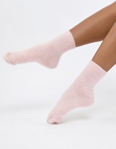 Пушистые носки ASOS DESIGN-Розовый