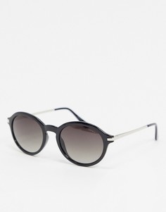 Круглые черные солнцезащитные очки Esprit-Черный