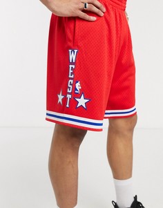 Красные шорты Mitchell & Ness 1988 All-Star West Swingman-Красный