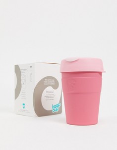 Розовая многоразовая термокружка объемом 12 унций Keep Cup-Розовый