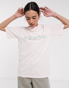 Свободная футболка из органического хлопка с логотипом Native Youth-Розовый