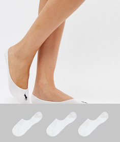3 пары невидимых носков Polo Ralph Lauren-Белый