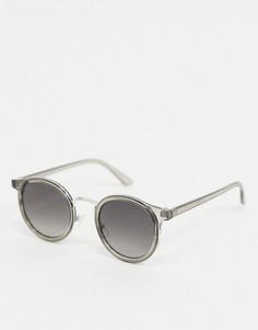 Серые круглые солнцезащитные очки Jeepers Peepers-Серый