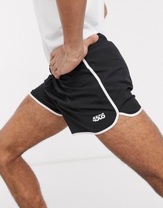 Короткие спортивные шорты с контрастной отделкой ASOS 4505-Черный