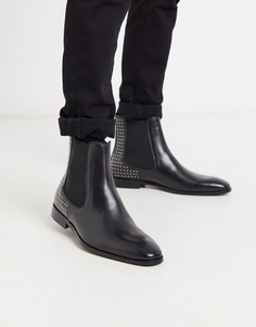 Ботинки челси с отделкой заклепками Kurt Geiger-Черный