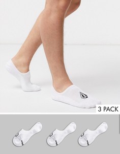 Набор из 3 пар белых носков Volcom-Белый