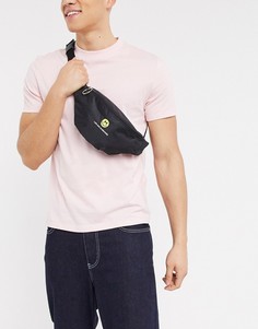 Черная сумка-кошелек на пояс с вышивкой ASOS DESIGN-Черный
