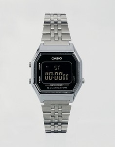 Цифровые часы с черным циферблатом Casio LA680WEA-Черный