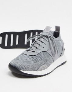 Серые кроссовки для бега BOSS Titanium-Серый