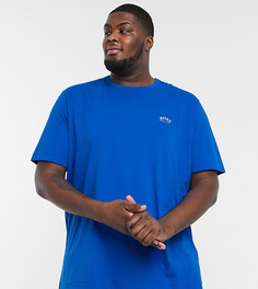Синяя футболка с логотипом BOSS Athleisure-Голубой