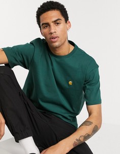 Зеленая футболка Carhartt WIP-Зеленый