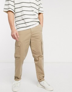 Светло-бежевые брюки-карго New Look-Светло-бежевый