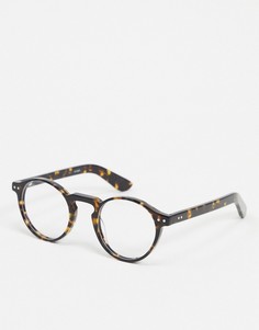 Круглые очки в черепаховой оправе Spitfire-Коричневый