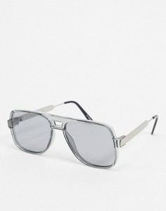 Серые солнцезащитные очки-авиаторы Spitfire-Серый