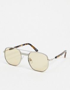 Солнцезащитные очки-авиаторы в серебристой оправе Spitfire-Серебряный