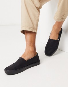 Черные парусиновые кеды TOMS-Черный