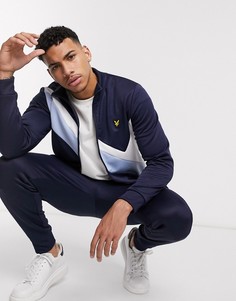 Темно-синий топ с высоким воротником Lyle & Scott