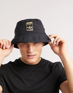 Панама с золотистым логотипом adidas Originals superstar-Черный