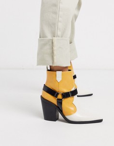 Ботинки в ковбойском стиле ASOS DESIGN-Мульти