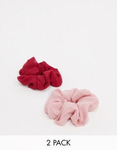 Набор из 2 розовых резинок для волос South Beach-Мульти