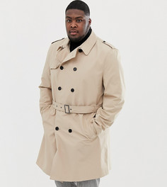 Кремовый макинтош River Island Big & Tall