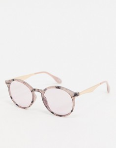 Круглые солнцезащитные очки с розовыми стеклами Jeepers Peepers-Розовый цвет