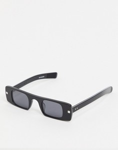 Черные солнцезащитные очки в узкой квадратной оправе Spitfire Cut Seven-Черный