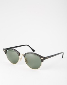 Круглые солнцезащитные очки-клабмастеры Ray-Ban RB4246-Черный