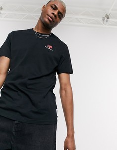 Черная футболка с логотипом New Balance-Черный