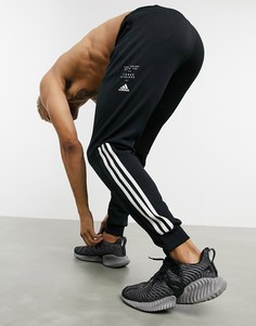 Черные брюки adidas Training ID-Черный