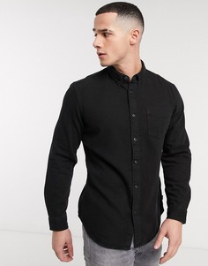 Черная джинсовая рубашка Esprit-Черный цвет
