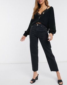 Черные джинсы до щиколотки River Island-Черный цвет