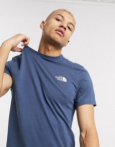 Темно-синяя футболка The North Face Simple Dome-Синий