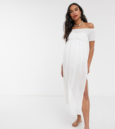 Платье с широким вырезом и принтом Unique 21 Maternity-Белый