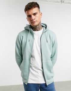Худи зеленого цвета на молнии Celio-Зеленый