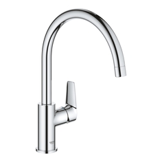 Смеситель однорычажный для мойки, GROHE BauEdge, хром, (31367001)