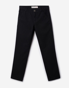 Чёрные брюки-чинос для мальчика Gloria Jeans