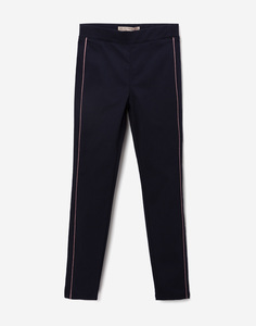 Синие брюки с полосками для девочки Gloria Jeans