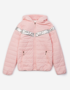 Розовая утеплённая куртка для девочки Gloria Jeans