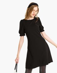 Чёрное платье с «фонариками» Gloria Jeans