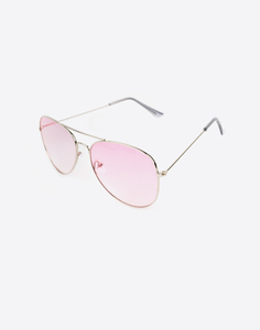 Солнцезащитные очки-авиаторы розовые Gloria Jeans