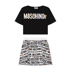 Комплект из футболки и юбки Moschino Kid