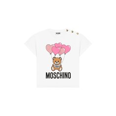 Хлопковая футболка Moschino Kid