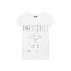 Хлопковая футболка Moschino Kid